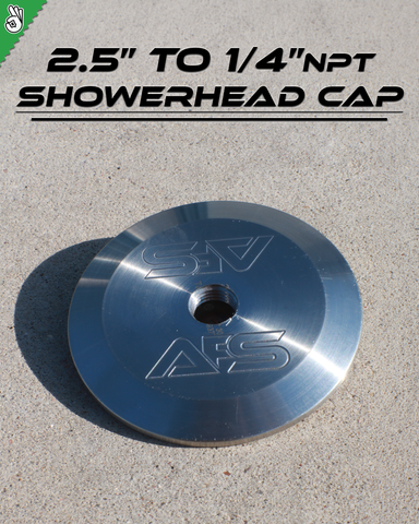 AFS 2.5" to 1/4" NPT  Lid W/ Shower Head