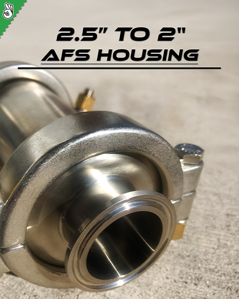 AFS 2.5" Housing - 2" Inline Triclamp (2.5" Filters)