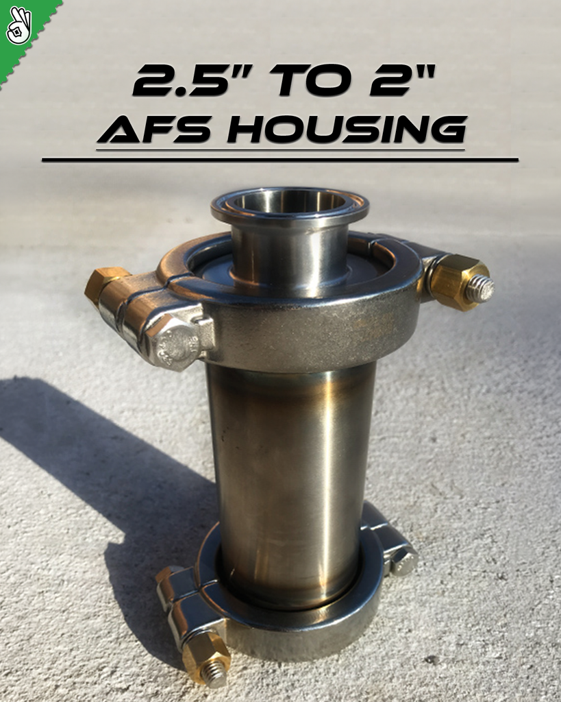 AFS 2.5" Housing - 2" Inline Triclamp (2.5" Filters)