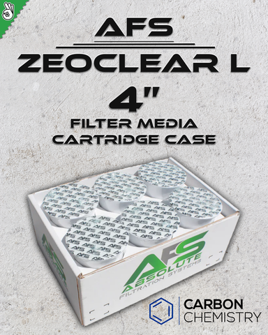 4" AFS/Carbon Chemistry Zeoclear L Filter Case (6-pack)