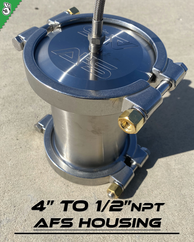 AFS 4" Housing - 1/2" NPT Inline (4" Filters)