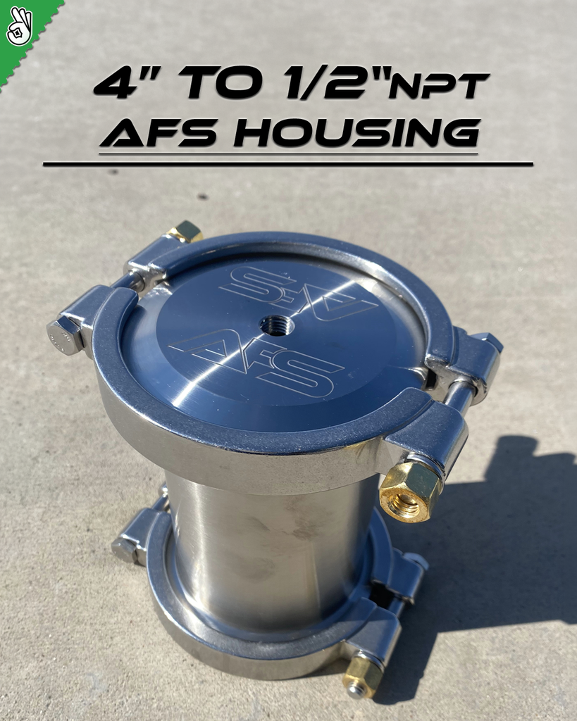 AFS 4" Housing - 1/2" NPT Inline (4" Filters)