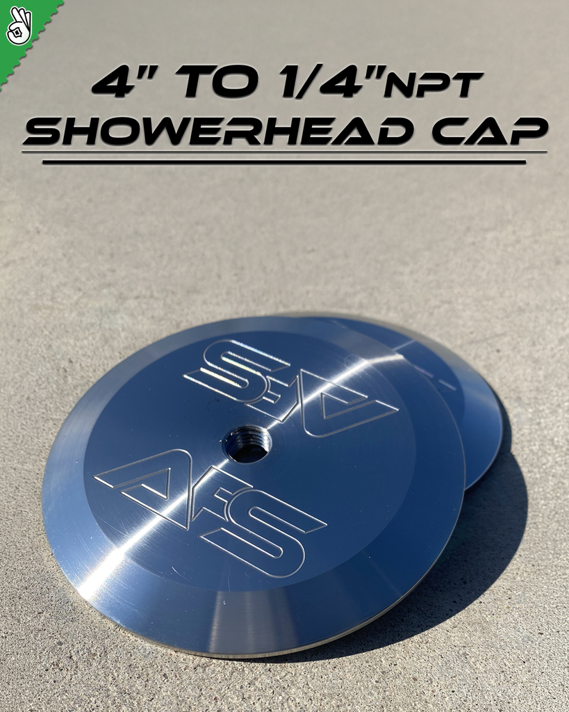 AFS 4" to 1/4" NPT  Lid W/ Shower Head
