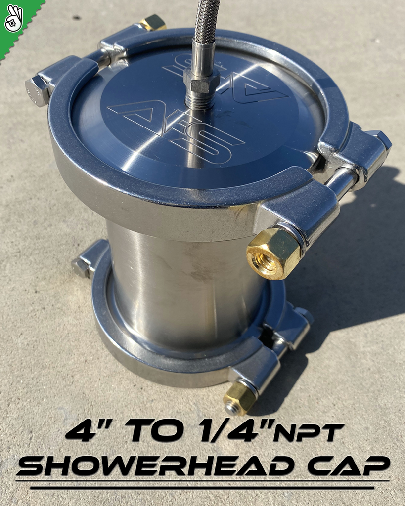 AFS 4" to 1/4" NPT  Lid W/ Shower Head