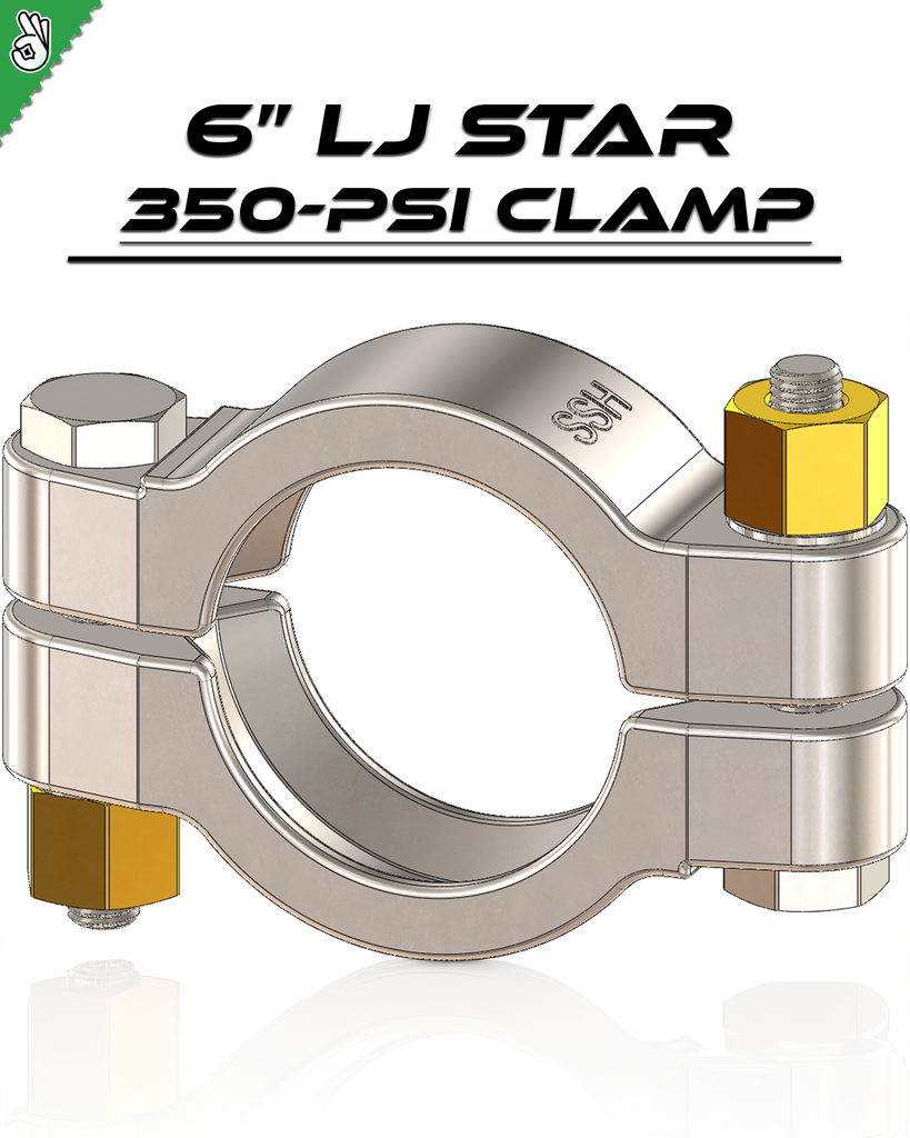 LJ. Star 6" SSH Series High Pressure Clamps